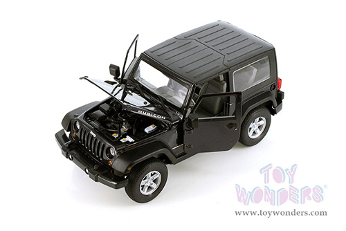Welly - Jeep® Wrangler Rubicon Hardtop (2007, 1/24 Scale diecast model car, Black) 22489HWS