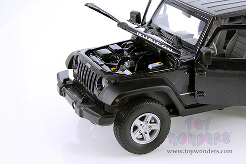 Welly - Jeep® Wrangler Rubicon Hardtop (2007, 1/24 Scale diecast model car, Black) 22489HWS