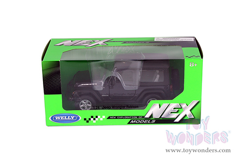 Welly - Jeep® Wrangler Rubicon Hardtop (2007, 1/24 Scale diecast model car, Black) 22489HWS