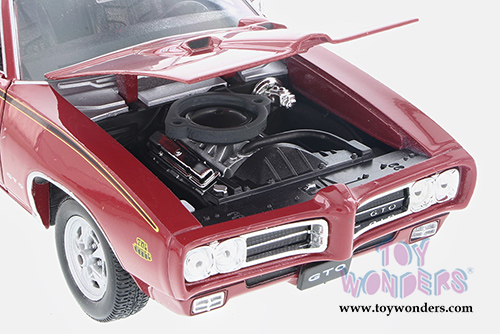 Welly - Pontiac GTO Hardtop (1969, 1/24 scale diecast model car, Red) 22501WR