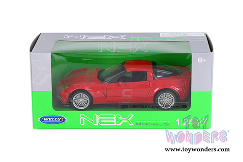 Welly - Chevrolet&reg; Corvette&reg; Z06 Hardtop (2007, 1/24 scale diecast model car, Red) 22504W/R