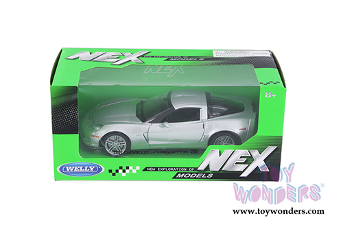 Welly - Chevrolet&reg; Corvette&reg; Z06 Hardtop (2007, 1/24 scale diecast model car, Silver) 22504WSV