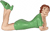 Show product details for Motorhead Miniatures Figurine - Single Doll Darlene (1/24, Green) 237GN