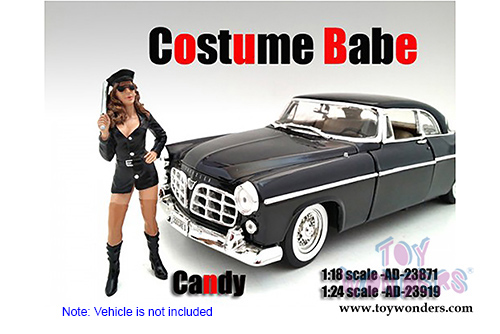 American Diorama Figurine - Costume Babe Candy (1/18 scale, Black) 23871