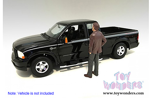 American Diorama Figurine - Detective I Figure (1/18  scale, Brown with Gray) 23891