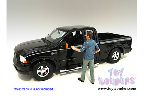 American Diorama Figurine - Detective IV Figure (1/24  scale, Blue with Green) 23932