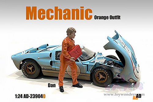 American Diorama Figurine - Mechanic Dan Figure (1/24 scale, Orange) 23904OR