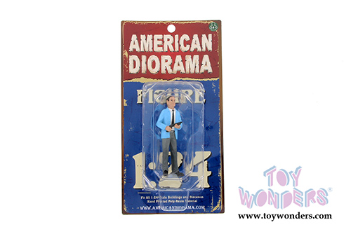 American Diorama Figurine - The Robbers - Robber II (1/24 scale, Turquoise and Grey) 23922