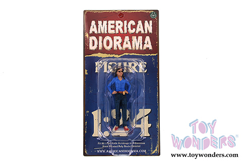 American Diorama Figurine - Detective III Figure (1/24  scale, Blue) 23931