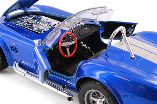 Welly - Shelby® Cobra® 427 S/C® Convertible (1965, 1/24 scale diecast model car, Blue) 24002WBU/24