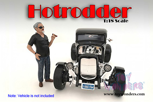 American Diorama Figurine - Hotrodders - Bill (1/18 scale, Black/Blue) 24010AD