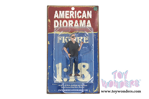 American Diorama Figurine - Hotrodders - Bill (1/18 scale, Black/Blue) 24010AD
