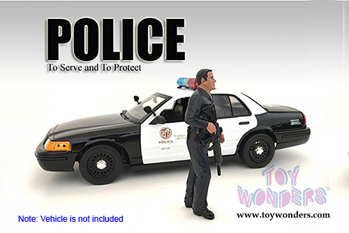 American Diorama Figurine - Police Officer I (1/18 scale, Black) 24011