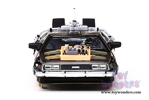 Sun Star Vitesse - Back to The Future Part III DeLorean w/ Railroad version (1/43 scale diecast model car, Stainless Steel) 24014/6