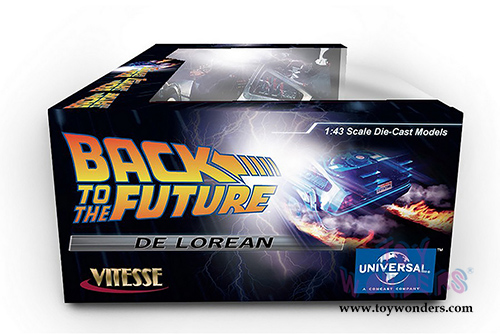 Sun Star Vitesse - Back To The Future Part I, II, III DeLorean Time Machines Set (1/43 scale diecast model car, Stainless Steel) 24016