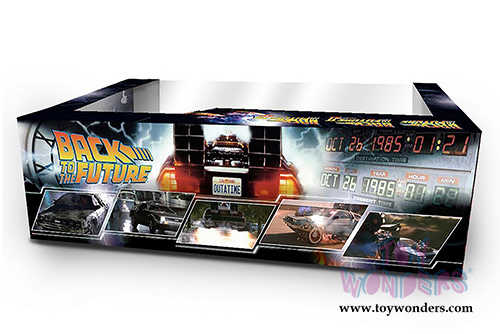 Sun Star Vitesse - Back To The Future Part I, II, III DeLorean Time Machines Set (1/43 scale diecast model car, Stainless Steel) 24016