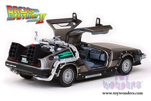Sun Star Vitesse - Back To The Future Part I, II, III DeLorean Time Machines Set (1/43 scale diecast model car, Stainless Steel) 24016