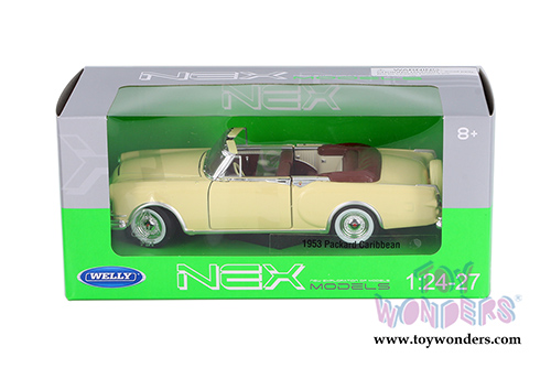 Welly - Packard Caribbean Convertible (1953, 1/24 scale diecast model car, Cream) 24016CW/CM