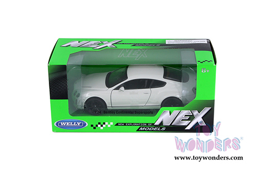 Welly - Bentley Continental Supersports Hardtop (1/24 scale diecast model car, White) 24018WWT