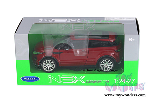 Welly - Land Rover Range Rover Evoque SUV w/ Sunroof (1/24 scale diecast model car, Red) 24021WR
