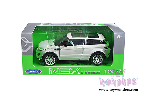 Welly - Land Rover Range Rover Evoque SUV w/ Sunroof (1/24 scale diecast model car, White) 24021WWT