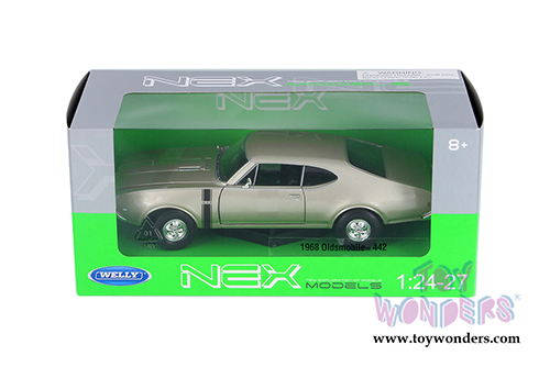 Welly - Oldsmobile™ 442 Hardtop (1968, 1/24 diecast model car, Gold) 24024WG