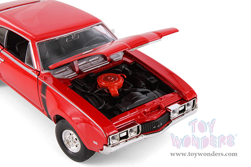 Welly - Oldsmobile™ 442 Hardtop (1968, 1/24 diecast model car, Red) 24024WR