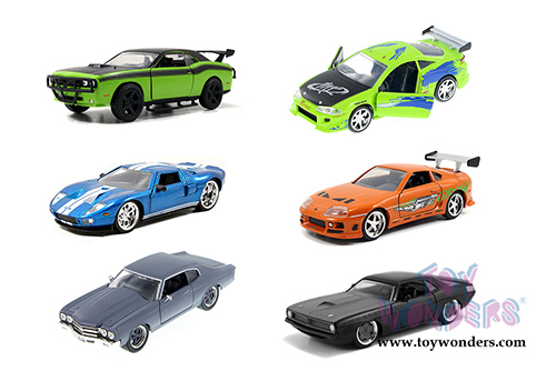 Jada Toys Fast & Furious - Assortment Pack W16 (1/32 scale diecast model car, Asstd.) 24037W16