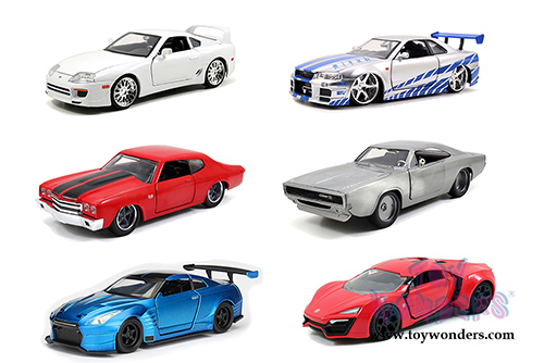 Jada Toys Fast & Furious - Assortment Pack W17 (1/32 scale diecast model car, Asstd.) 24037W17