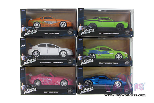 Jada Toys Fast & Furious - Assortment Pack W19 (1/32 scale diecast model car, Asstd.) 24037W19