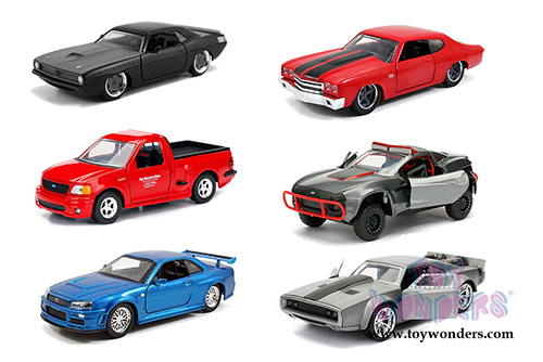 Jada Toys Fast & Furious - Assortment Pack W20 (1/32 scale diecast model car, Asstd.) 24037W20
