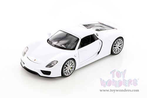Welly - Porsche 918 Spyder Hardtop (1/24 scale diecast model car, White) 24055HWWT