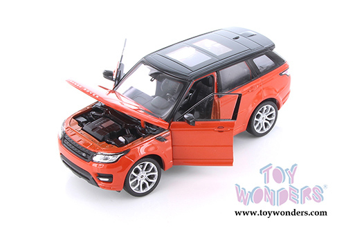 Welly - Land Rover Range Rover Sport SUV w/ Sunroof (1/24 scale diecast model car, Orange) 24059WOR