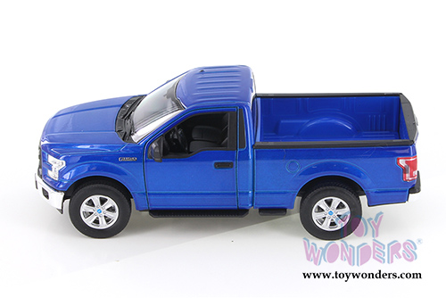 Welly - Ford F-150 Regular Cab Pickup (2015, 1/24 scale diecast model car, Blue) 24063WBU