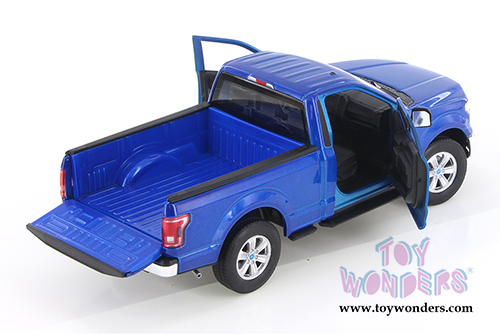 Welly - Ford F-150 Regular Cab Pickup (2015, 1/24 scale diecast model car, Blue) 24063WBU