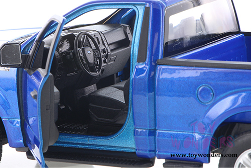 Welly - Ford F-150 Regular Cab Pickup (2015, 1/24 scale diecast model car, Blue) 24063WBU