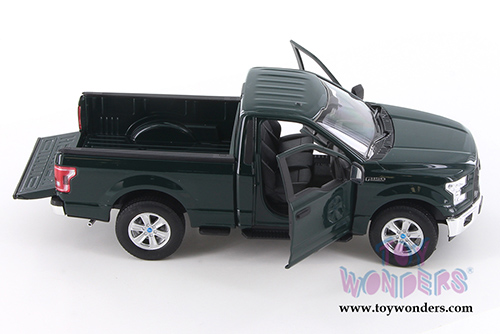 Welly - Ford F-150 Regular Cab Pickup (2015, 1/24 scale diecast model car, Dark Green) 24063WGN