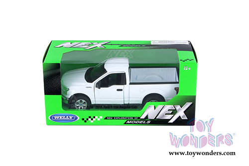 Welly - Ford F-150 Regular Cab Pickup (2015, 1/24 scale diecast model car, White) 24063WWT