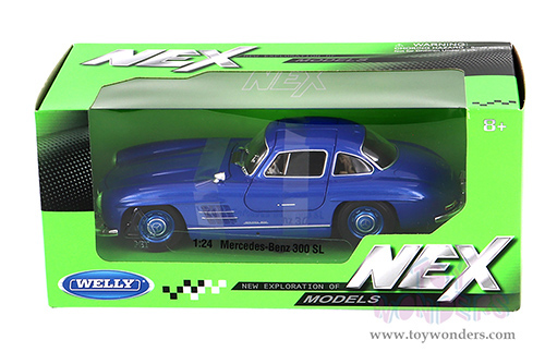 Welly - Mercedes-Benz 300 SL Hardtop (1/24 scale diecast model car, Blue) 24064WBU