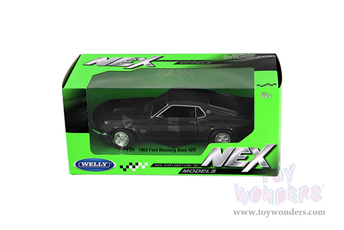Welly - Ford Mustang Boss 429 Hardtop (1969, 1/24 scale diecast model car, Black) 24067WBK