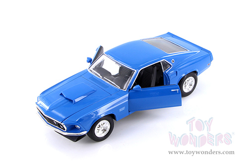 Welly - Ford Mustang Boss 429 Hardtop (1969, 1/24 scale diecast model car, Blue) 24067WBU