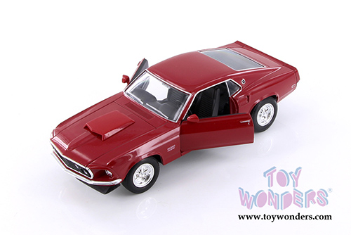 Welly - Ford Mustang Boss 429 Hardtop (1969, 1/24 scale diecast model car, Red) 24067WR