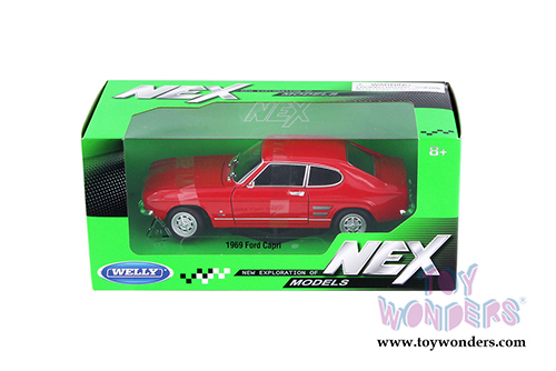 Welly - Ford Capri Hardtop (1969, 1/24 scale diecast model car, Red) 24069WR