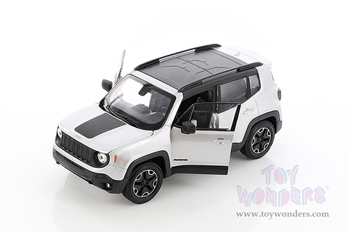Welly - Jeep® Renegade Trailhawk (1/24 scale diecast model car, Silver) 24071WSV