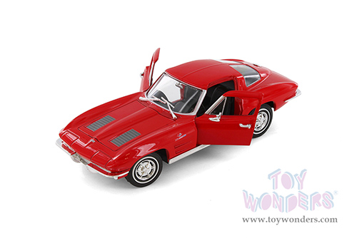 Showcasts® Collectibles - Chevrolet® Corvette® Hardtop (1963, 1/24 scale diecast model car, Asstd.) 24073/4D MAP: $19.99