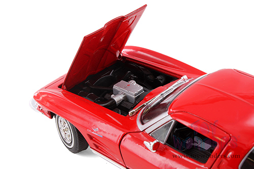 Showcasts® Collectibles - Chevrolet® Corvette® Hardtop (1963, 1/24 scale diecast model car, Asstd.) 24073/4D MAP: $19.99