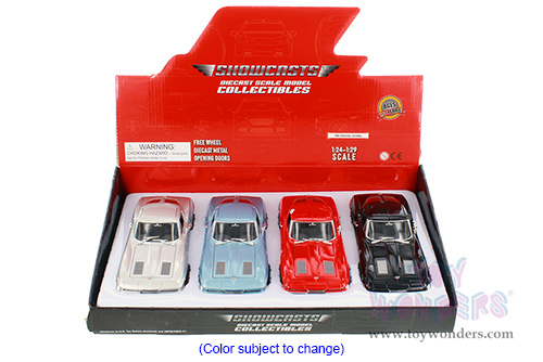 Showcasts® Collectibles - Chevrolet® Corvette® Hardtop (1963, 1/24 scale diecast model car, Asstd.) 24073/4D MAP: $19.99