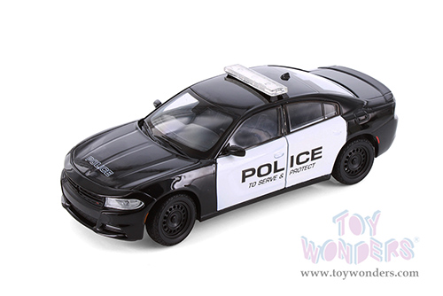 Showcasts® Collectibles - Dodge Charger Pursuit Police (2016, 1/24 scale diecast model car, Black/White) 24079P/4D MAP: $19.99