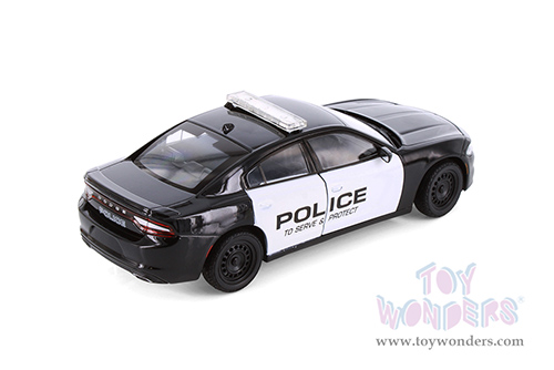 Showcasts® Collectibles - Dodge Charger Pursuit Police (2016, 1/24 scale diecast model car, Black/White) 24079P/4D MAP: $19.99