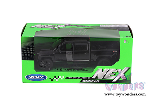 Welly - Chevrolet&reg; Silverado&trade; Pickup (2017, 1/29 scale diecast model car, Black) 24083WBK